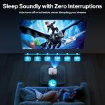 [Google TV Licensed&Voice Control] Projector, Outdoor Smart 1080P Projector with WiFi and Bluetooth, Auto Focus & Keystone, Movie Video Projector, Home Cinema Mini Portable Proyector for iOS/Android