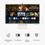 Samsung 32” Smart Monitor M8 (M80F) 4K UHD Display, Samsung Vision AI, Smart TV Apps, Gaming Hub, USB-C, HDMI and USB-A, White, LS32FM803UNXZA, 2025