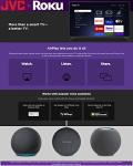 JVC 32-Inch 720p HD LED Roku Smart TV with Voice Control App, Airplay, Screen Casting, & 300+ Free Streaming Channels (LT32MAW2)