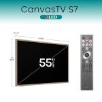 Hisense 55-Inch Class QLED 4K S7N CanvasTV Series Dolby Vision HDR Google Smart TV (55S7N) - 144Hz, Art Mode, Anti-Glare Panel, Hi-Matte Display, Frame & UltraSlim Wall Mount Included