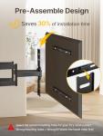 monTEK Ultra Slim TV Wall Mount for 43-90 Inch TVs | 1.1" Thin Low Profile Full Motion Bracket | Dual Swivel Articulating Arms with Tilt | Max VESA 600x400mm | Holds 132lbs | Fits 16"/18" Studs