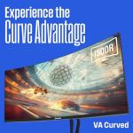 Westinghouse 34 Inch Curved Ultrawide Gaming Monitor, 180Hz, AMD FreeSync Support, Low Motion Blur, 1500R Curve, 3440 x 1440, for PC Games with Built in Speakers, 2X DisplayPort, 2X HDMI