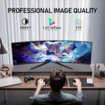 ZZA 34" UltraWide Curved WQHD Monitor - Immersive Gaming Experience with 165Hz Refresh Rate, VA Panel, and AMD FreeSync Premium | HDR10 | 99% sRGB | 3440x1440
