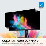 ViewSonic VP3456A 34 Inch Ultrawide QHD 1440p Curved Monitor with 100W USB C, Ethernet RJ45, FreeSync, USB Hub, 100% sRGB, 14-bit 3D LUT