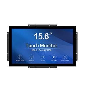 GreenTouch 15.6 Inch 10 Points Open Frame Touch Display, Industrial PCAP Touchscreen Monitor, VGA+HDMI+DVI Port - 16:9