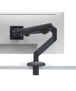 Modernsolid Heavy Duty Monitor Arm Desk Mount for 34 to 49 inch Ultrawide Curved Flat Monitors, Supports 14 to 37 lbs, Smooth Gas Spring Movement, VESA 75x75/100x100, Black