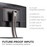 ViewSonic VP3456A 34 Inch Ultrawide QHD 1440p Curved Monitor with 100W USB C, Ethernet RJ45, FreeSync, USB Hub, 100% sRGB, 14-bit 3D LUT