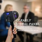 60W Portable RGB LED Video Light, Handheld Fill Light with 20 Scenes, 27000Lux, 2800-7500K, CRI97+, Dimmable COB Continuous Lighting, Built-in Battery & PD Fast Charge for Video Recording, Streaming