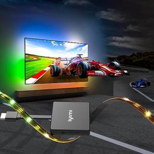 Lytmi TV LED Backlight with HDMI 2.0 Sync Stick Immersive RGBIC Backlight for 25-55 inch TVs Plug and Play Cuttable TV Light Strips Sync TV Lights for Games Music Movies LDD31