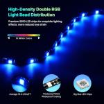 deerdance TV LED Backlight Sync to Screen TV LED Lights That Change with TV Picture Immersive LED TV Light with AR Sensor Camera RGB LED Light Strip for TV PC 65 24-100inch 14.8FT (Remote Control)