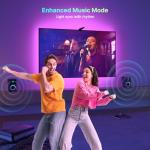 deerdance TV LED Backlight Sync to Screen TV LED Lights That Change with TV Picture Immersive LED TV Light with AR Sensor Camera RGB LED Light Strip for TV PC 65 24-100inch 14.8FT (Remote Control)