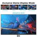 KOORUI Monitor, 27” 240Hz Gaming Monitor, Mini-LED Panel- QHD (2560 x 1440) Computer Screen, 1ms, HDR 1000 Display, 100% sRGB, Height Adjustable, HDMI/DisplayPort, White/Grey, GN10