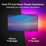 Aura TV Backlight for 70-85 inch TVs | Color-Sync Technology | Multi-Color LED RGBMC Lights | Wi-Fi | App Controlled | AI Sync Sensor | Immersive Viewing Experience | Ambient Light
