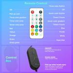 deerdance TV LED Backlight Sync to Screen TV LED Lights That Change with TV Picture Immersive LED TV Light with AR Sensor Camera RGB LED Light Strip for TV PC 65 24-100inch 14.8FT (Remote Control)