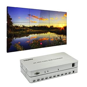 Expert Connect 3x3 Video Wall Controller | 9 Channels | 4K, 1080p, HDMI 1.4, HDCP1.4 | 1 HDMI Input & 9 Outputs | 13 Display Modes - 1x2, 1x3, 1x4, 2x1, 2x2, 2x3, 2x4, 3x1, 3x2, 3x3, 4x1, 4x2