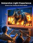 FFJ TV LED Backlight, 11.5ft Cuttable TV Lights That Change with TV for 32-50 Inch Screen and PC Monitor, TV Backlight with Sensor, Smart App Control, Game & Music Sync Color Changing Lights