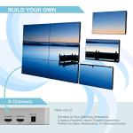 Expert Connect 3x3 Video Wall Controller | 9 Channels | 4K, 1080p, HDMI 1.4, HDCP1.4 | 1 HDMI Input & 9 Outputs | 13 Display Modes - 1x2, 1x3, 1x4, 2x1, 2x2, 2x3, 2x4, 3x1, 3x2, 3x3, 4x1, 4x2