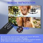 HDMI 4K LED Video TV Wall Processor,Video Wall Controller 2X2 with RS232,180° Rotate，Audio Extractor, 8 Splicing Modes1x1,2x2,1x2,1x3,1x4,2x1,3x1,4x1,Support 4 TV Screens into 1 Wall Display