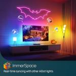 Linkind TV Backlight Sync to Screen, HDMI Sync Box with AI LumiSync Technology, Supports 4K@60Hz, Cuttable LED Backlights Sync to Screen for 27-90 inch TVs, Real-time Syncing with Other Aidot Lights
