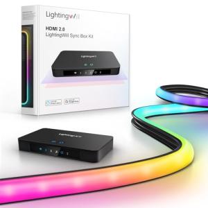 LightingWill 12.47ft TV LED Backlight for 55-65 in, Smart RGB-IC LED Lights Sync with TV, TV Backlight with 4K HDR HDMI Sync Box, Compatible with PS5/Xbox/PC