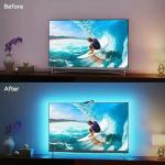 RadiantFlux Smart TV LED Backlight,12.5ft LED Strip Light,LED Light for 40-60 Inch TV,Lights Sync with Screen and Music, Remote Control and Smart APP Control,Smart Lighting for Movies,Games