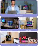Divoom Pixoo-64 - WiFi Pixel Cloud Digital Frame with APP Control,64 X 64 LED Panel Display Frame for Gaming Room Decoration/Social Media Fans Counter