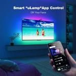 RadiantFlux Smart TV LED Backlight,12.5ft LED Strip Light,LED Light for 40-60 Inch TV,Lights Sync with Screen and Music, Remote Control and Smart APP Control,Smart Lighting for Movies,Games