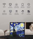 Divoom Pixoo-64 - WiFi Pixel Cloud Digital Frame with APP Control,64 X 64 LED Panel Display Frame for Gaming Room Decoration/Social Media Fans Counter