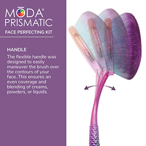 Moda Prismatic Face Perfecting Brush Set - 4 Pieces