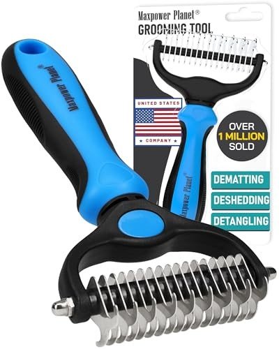 Dual-Sided Pet Grooming Brush for Dogs & Cats