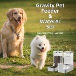 NKECOBJI Automatic Pet Water and Food Dispenser