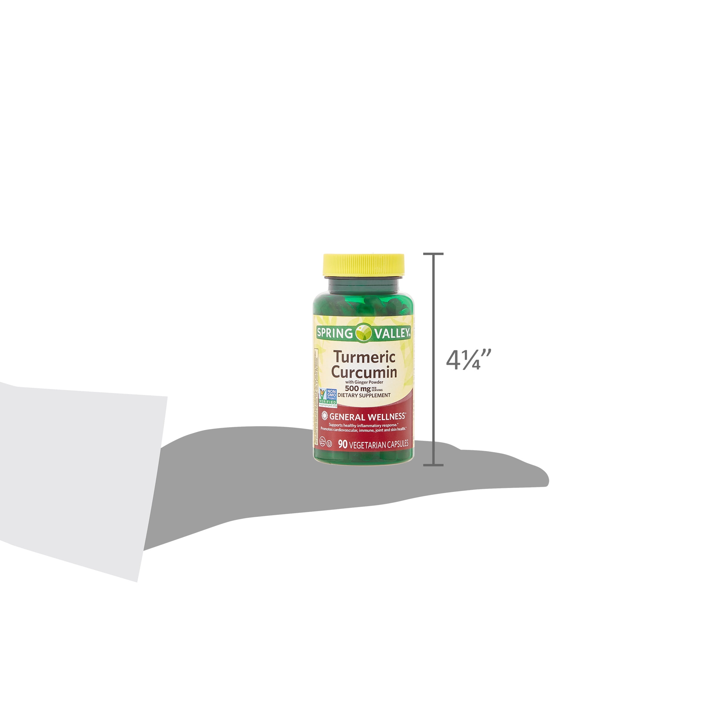 Turmeric Curcumin 500mg with Ginger Powder 90 Caps