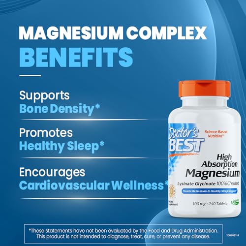 High Absorption Magnesium Glycinate Capsules, 240 Count