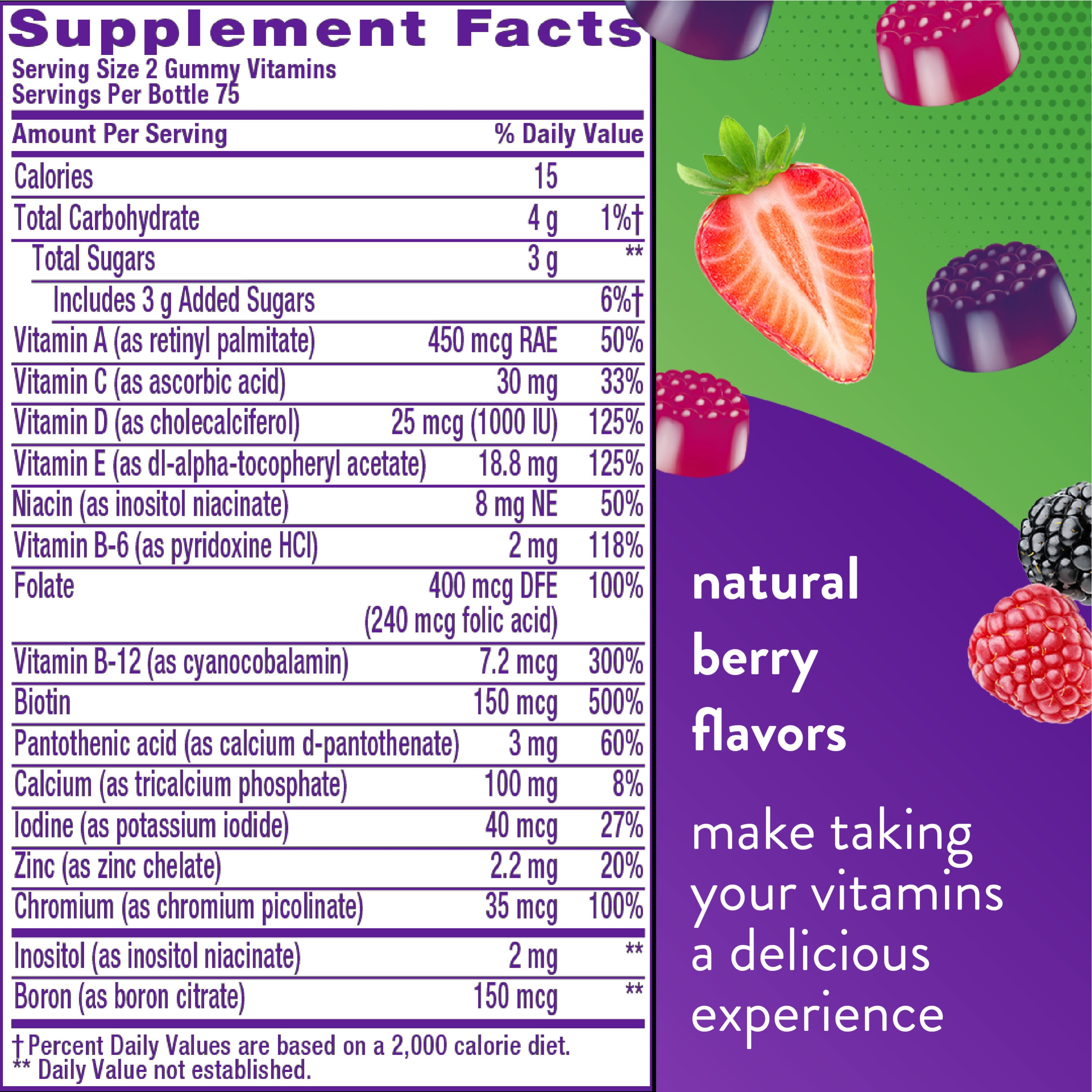 Berry Flavored Women's Multivitamin Gummies - 150 Count