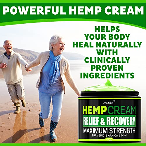 Hemp Cream with Turmeric & Arnica for Pain Relief