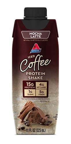 Atkins Mocha Latte Protein Shake, 15 Count