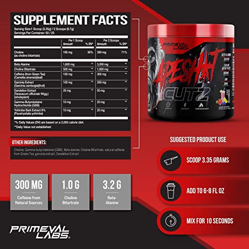 Primeval Labs Ape Sh*t Cutz Pre-Workout & Fat Burner