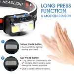Rechargeable 1200 Lumen Motion Sensor Headlamp Set