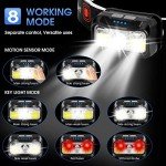 Rechargeable 1200 Lumen Motion Sensor Headlamp Set