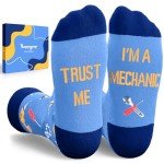 HAPPYPOP Trust Me I’m a Mechanic Crew Socks