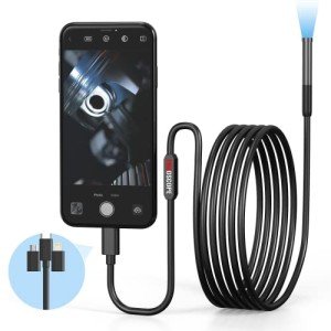 Endoscope Camera with LED Light and 9.8ft Cable