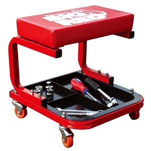 Torin TR6300 Red Rolling Creeper Mechanic Stool