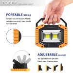 FOSFIS 30W Rechargeable LED Work Light - 2 Pack