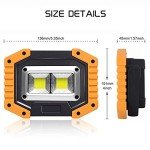 FOSFIS 30W Rechargeable LED Work Light - 2 Pack