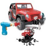 2in1 Take Apart Jeep Assembly Playset with Drill