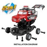 2in1 Take Apart Jeep Assembly Playset with Drill