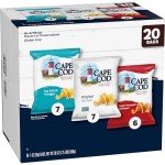 Cape Cod Potato Chips Variety Pack, 1 Oz, (Pack of 20)
