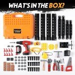82-Piece Kids Tool Bench Set for Ages 2-7