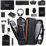 BANGE 35L Travel Backpacks,Weekender Expandable Carry-On Backpack for Airplanes, Waterproof 17.3 inch Laptop Backpack for Men and Women
