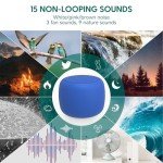 Babelio White Noise Sound Machine for Adults Kids Baby, Mini, 15 Non-looping Sounds, Timer, Memory Function, Easy to Pocket and Travel Navy